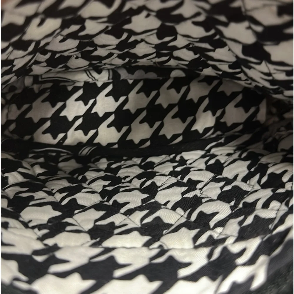 Vera Bradley Midnight Paisley Black White Crossbody Hipster Purse Shoulder Bag